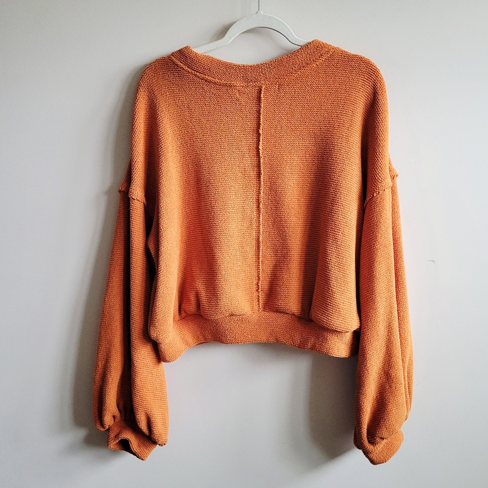Free People Beach Happy Pullover Orange - Picture 4 of 7